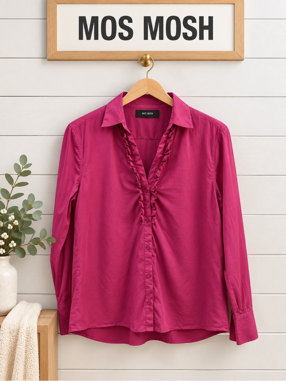 MOS MOSH Pink Slightly Pearly Blouse XL